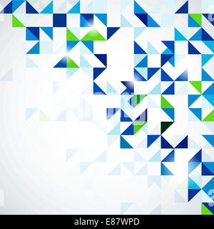 Bleu vert modèle de conception géométrique moderne Illustration de Vecteur