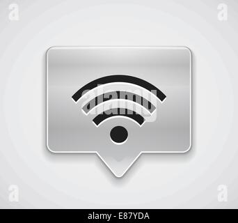 Repère de carte de connexion Wifi Illustration de Vecteur