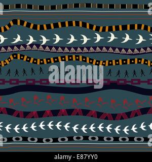 Seamless texture tribal Illustration de Vecteur