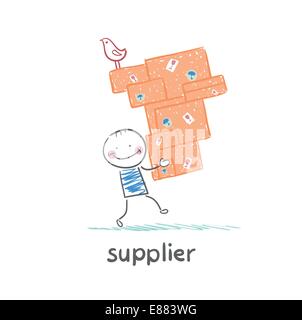 Des marchandises du fournisseur Illustration de Vecteur