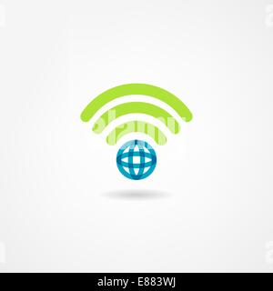 icône de la connexion Wi-fi Illustration de Vecteur