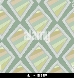 L'ikat rétro géométriques transparente avec motif tribal des losanges Illustration de Vecteur