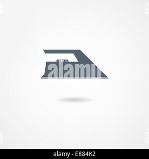 L'icône de fer-lissage Illustration de Vecteur