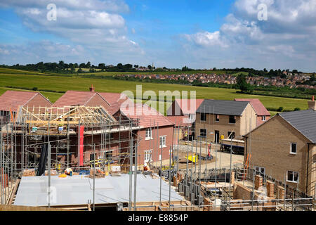 La construction de nouveaux logements Estate, Lincolnshire Banque D'Images