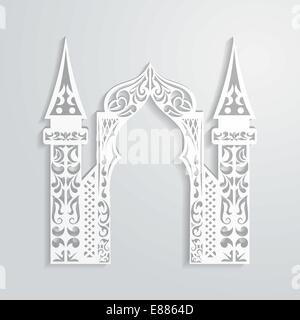 Résumé fond avec du papier arch dans le style Asiatique Illustration de Vecteur