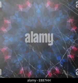 Grungy à la conception ronde dans le style indien Illustration de Vecteur