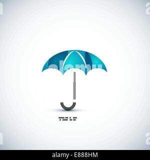 L'icône Protection concept parapluie Illustration de Vecteur