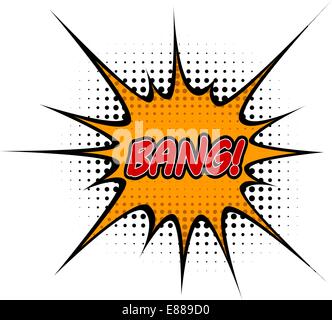 Bang de dessin animé Illustration de Vecteur