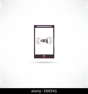 L'icône de téléphone mobile Illustration de Vecteur