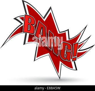 Bande dessinée bang Illustration de Vecteur