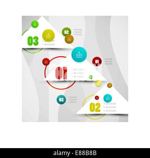 Modèle de conception vectorielle moderne infographies Illustration de Vecteur