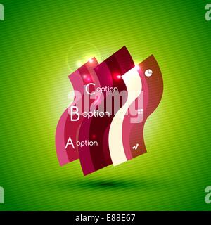 Lumière colorée option brillant bannière pour business background | Bannières | Secteurs d'numérotés | site web graphique vecteur mise en page Illustration de Vecteur