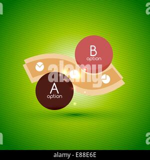 Lumière colorée option brillant bannière pour business background | Bannières | Secteurs d'numérotés | site web graphique vecteur mise en page Illustration de Vecteur