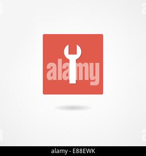 clé à molette Illustration de Vecteur