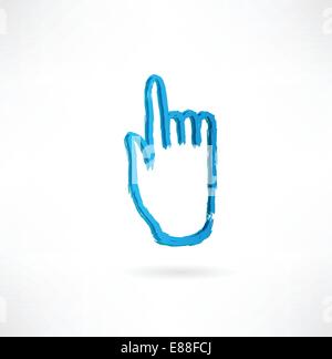 La main avec l'index Illustration de Vecteur