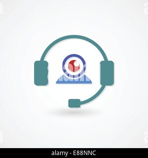 icône de chat vidéo Illustration de Vecteur