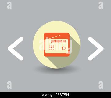 icône de la radio Illustration de Vecteur