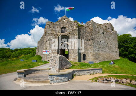 Château d'Oystermouth, marmonne, Gower, Pays de Galles, Royaume-Uni, Europe Banque D'Images