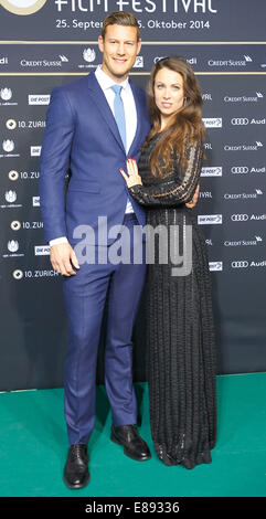 Zurich, Suisse - le 27 septembre 2014 : Acteur Tom Hopper au 10e Festival du Film de Zurich/photo alliance Banque D'Images