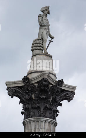 L'amiral Nelson,la Colonne Nelson, Trafalgar Square Banque D'Images