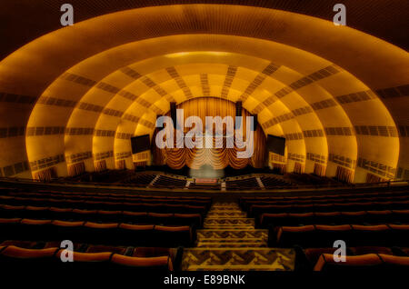 L'emblématique de l'intérieur du Radio City Music Hall Theatre à Manhattan, New York City. Banque D'Images