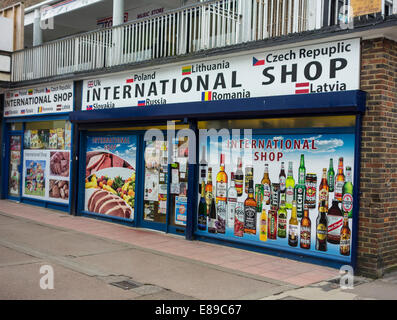 L''épicerie internationale Banque D'Images