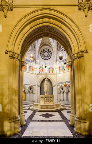 Vue de la Baptistère à Saint John the Divine de Manhattan dans le quartier de la cathédrale de Morningside Heights à New York. Banque D'Images