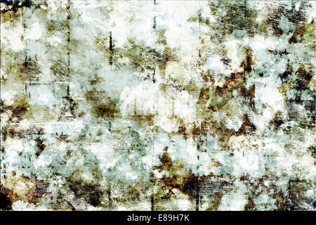 Peinture écaillée sur les planches en bois ancien, wall design Banque D'Images