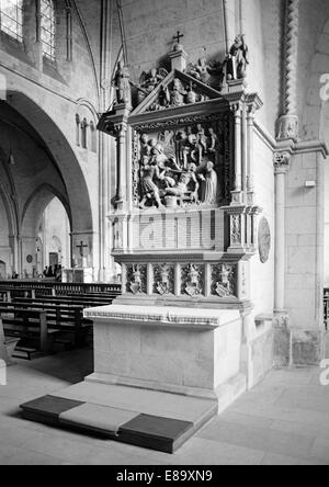 Achtziger Jahre, Laurentius-Altar Dompropst und Epitaph für Bernhard von Muenster St Paulus Dom von Münster, Münster, Allemagne Banque D'Images