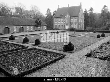 Achtziger Jahre, Wasserburg Haus Welbergen dans Ochtrup-Welbergen, Münster, Allemagne Banque D'Images