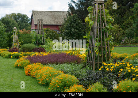 Jardins ornementaux, Ferme expérimentale d'Agriculture Canada, Ottawa, Ontario Banque D'Images