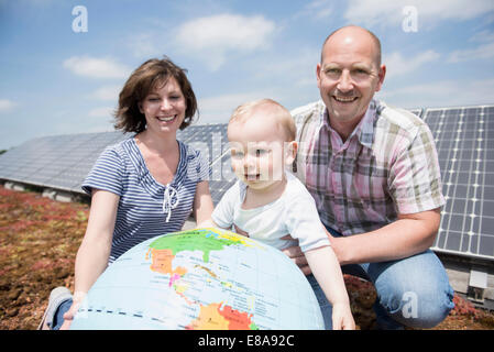 Les parents bébé respectueux de l'avenir Banque D'Images