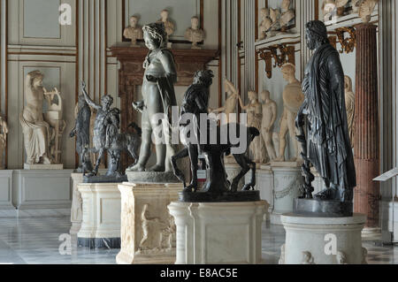 Grande salle Musées du Capitole Musei Capitolini Rome Italie Banque D'Images