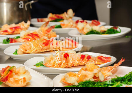 Homard préparé sur la plaque Banque D'Images