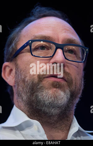 Londres, Royaume-Uni. 3 octobre, 2014. Le fondateur de Wikipedia Jimmy Wales prend la parole lors du congrès annuel de l'IOD 2014 s'est tenue au Royal Albert Hall. Credit : Heloise/Alamy Live News Banque D'Images