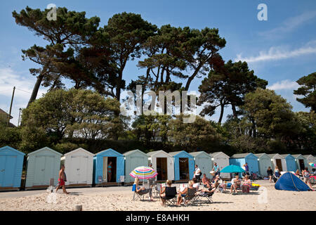 Avon Beach mudeford christchurch dorset angleterre Banque D'Images