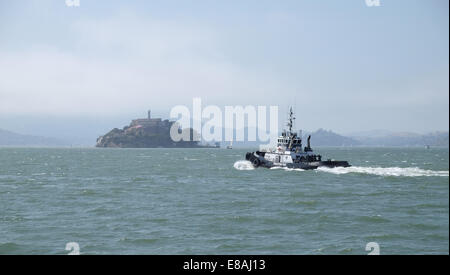 La prison de l'île d'Alcatraz à San Francisco en Californie Banque D'Images