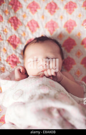 Baby Girl sleeping Banque D'Images