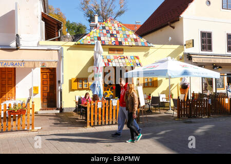 Restaurant bar café de Zagreb - Hansel et Gretel (Ivica i Marica) Banque D'Images