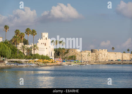 Port de la ville de Kos Dodécanèse château médiéval Joannites Banque D'Images