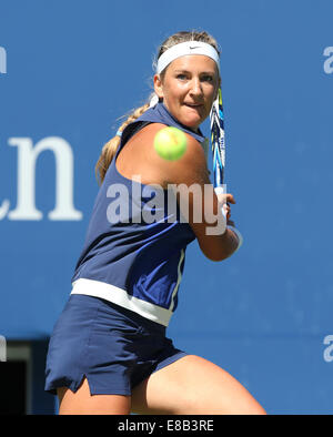 Victoria Azarenka (BLR) en action à l'US Open Championships 2014 à New York,USA. Banque D'Images