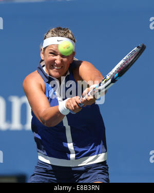 Victoria Azarenka (BLR) en action à l'US Open Championships 2014 à New York,USA. Banque D'Images