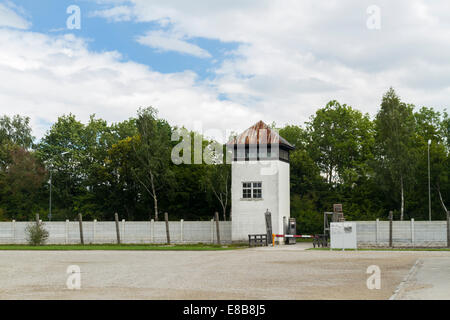 Camp de concentration de Dachau, près de Munich, Bavaria, Germany, Europe Banque D'Images