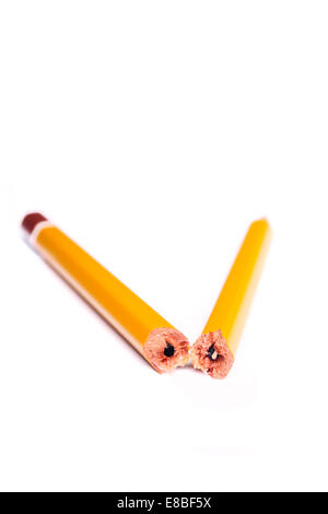 Close up of a Broken Pencil Banque D'Images