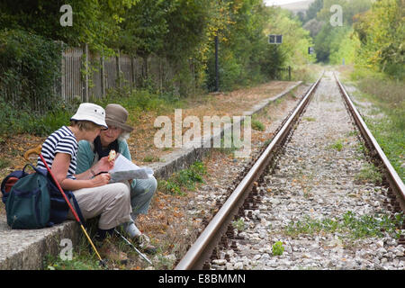 L'Europe, Italie, Toscane, crete senesi, trequanda gare, tourist Banque D'Images