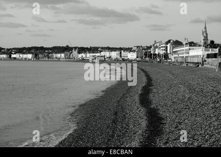 Vue vers le front de mer de Weymouth à la zone de Greenhill. Banque D'Images