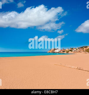 Plage de Bolnuevo en Mazarron Murcia espagne mer Méditerranée à Banque D'Images