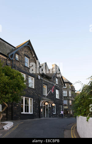 Une vue de la vieille Angleterre Hôtel à Bowness-on-Windermere, Lake District en Cumbrie. Banque D'Images