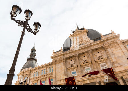 Ayuntamiento de Cartagena Murcia Espagne à l'hôtel de ville Banque D'Images