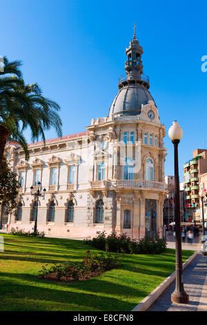 Ayuntamiento de Cartagena Murcia Espagne à l'hôtel de ville Banque D'Images